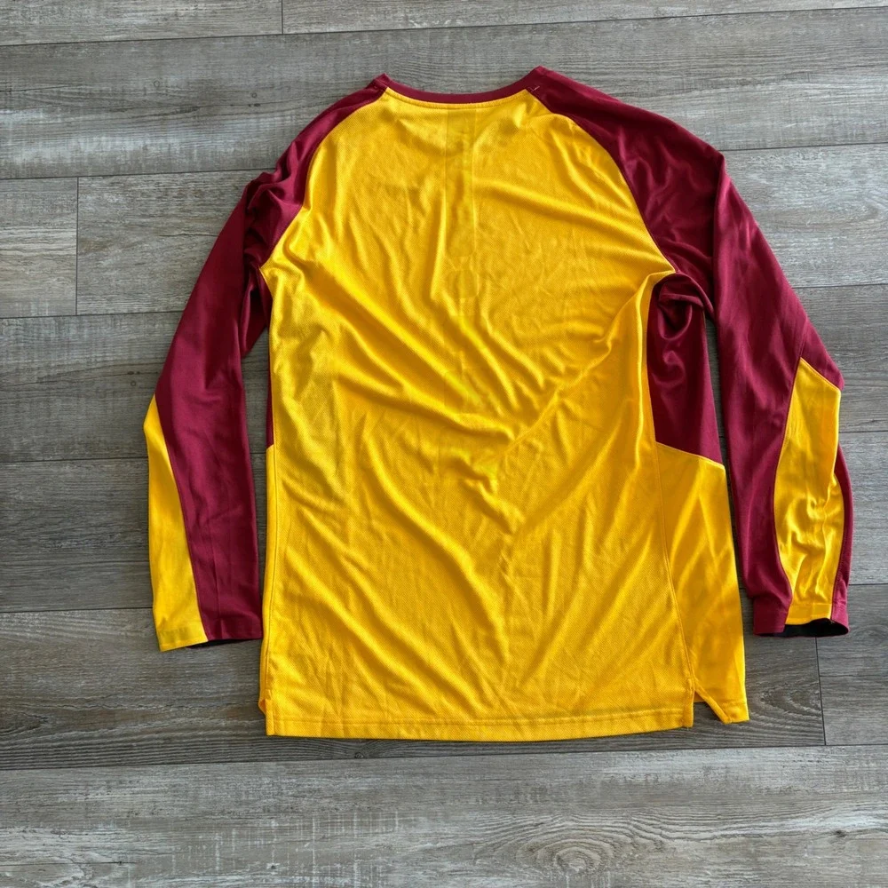 NWT Nike Dri-Fit USC Trojans Shirt Mens XL Gold Red Dri-FIT Long Sleeve NCAA